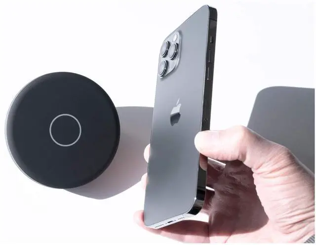 Alt view image 5 of 7 - Phonesuit Energy Core MagStand Magnetic Wireless Charging Stand for iPhone 12 Series with AC Adapter