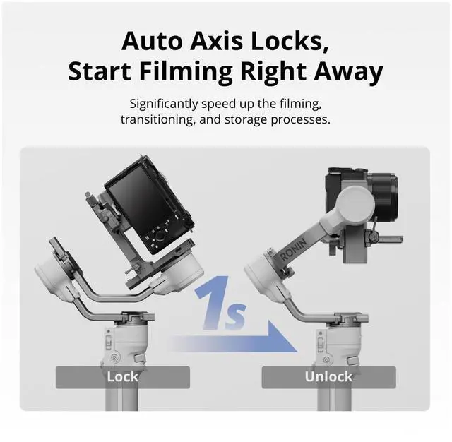Alt view image 2 of 7 - DJI RS 4 Mini Gimbal Stabilizer for Cameras with Auto Axis Lock and 4.4lbs Payload Bundle with Waterproof Hard Carrying Case (7 Items)