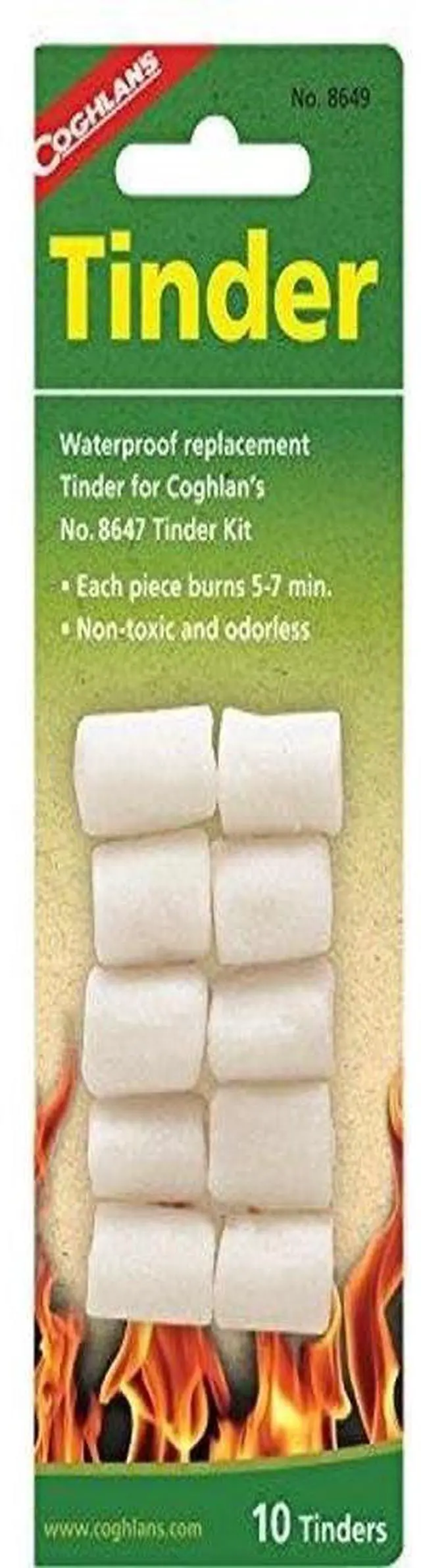 Alt view image 2 of 2 - Coghlan's Tinder Kit, 10-Pack of Easy Non-Toxic and Odorless Fire-Starting Fuel #8649