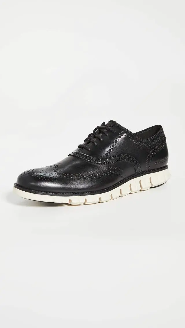 Alt view image 4 of 7 - Cole Haan mens Zerogrand Wing Oxford, Black, 10.5 US