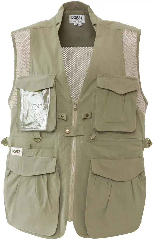Alt view image 12 of 12 - Domke PhoTOGS Vest, Medium, Khaki