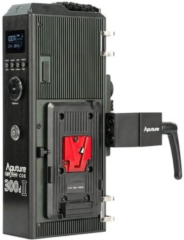 Alt view image 3 of 7 - Aputure Light Storm C300d Mark II 300W 96+ CRI LED Light Kit with V-Mount Battery Plate and Accessories