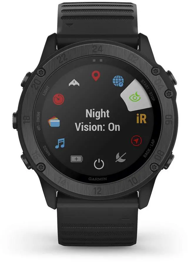 Alt view image 17 of 20 - Garmin Tactical Premium GPS Smartwatch (Black)