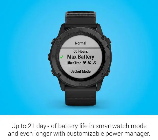 Alt view image 18 of 20 - Garmin Tactical Premium GPS Smartwatch (Black)
