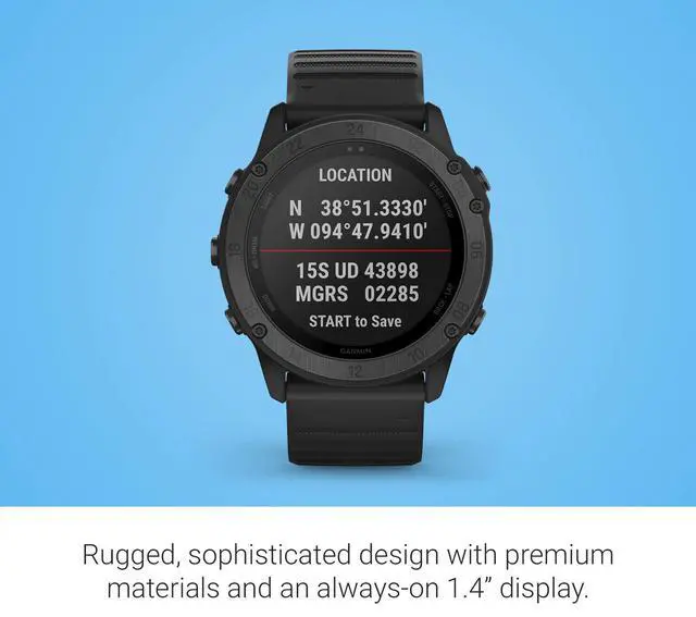Alt view image 19 of 20 - Garmin Tactical Premium GPS Smartwatch (Black)