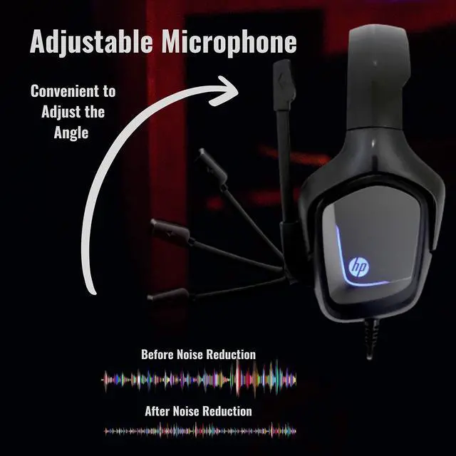 Alt view image 6 of 7 - Hewlett Packard H220S Wired USB Gaming Headset