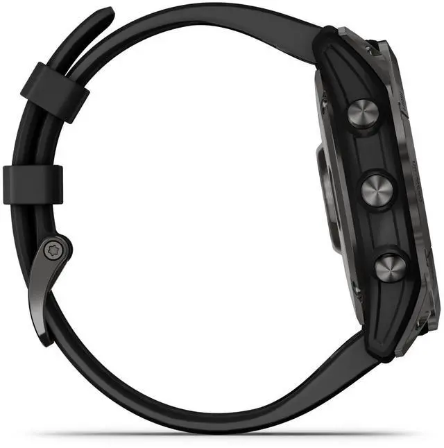 Alt view image 10 of 11 - Garmin fenix 7X Solar 51mm Multisport GPS Smartwatch, Slate Gray with Black Band