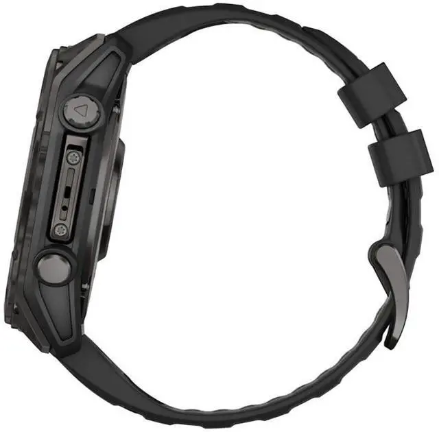 Alt view image 14 of 15 - Garmin FENIX851CGT Fenix 8 AMOLED 51mm Smart Watch - Carbon Gray and Black / Pebble Gray