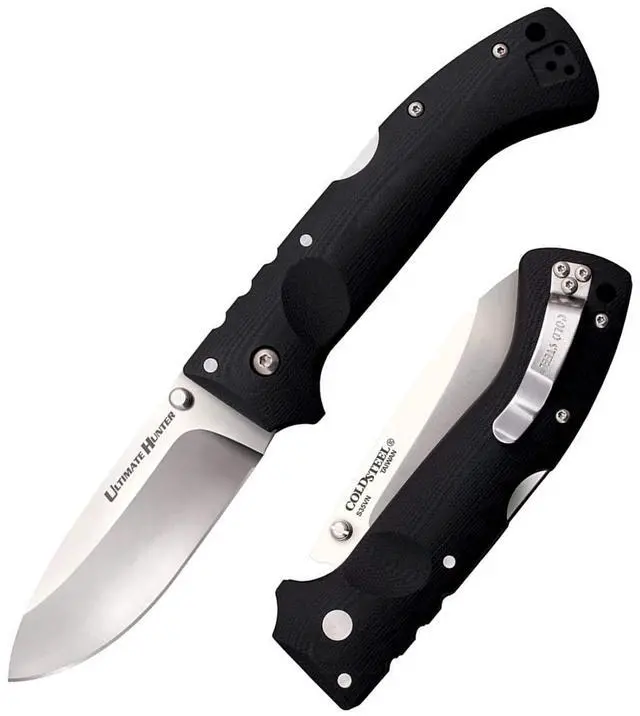 Alt view image 9 of 15 - COLD STEEL 30U COLD STEEL ULTIMATE HUNTER FOLDER 3.5 IN BLADE G-10 HANDLE
