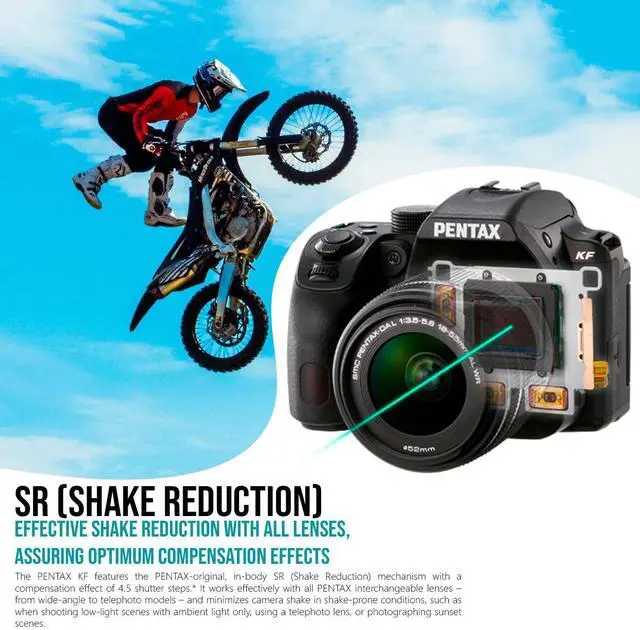 Alt view image 4 of 6 - Pentax KF DSLR Camera Kit (Black) with PENTAX DA L 18 to 55mm F3.5-5.6 AL WR Lens Bundle with Pentax Lens, Gadget Bag and Software Bundle of 4 Softwares OEM Photo, and Art Software Suite (5 Items)