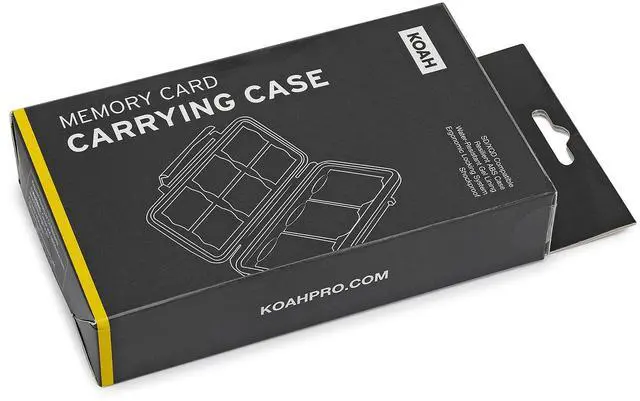 Alt view image 7 of 7 - Koah PRO Rugged Memory Storage Carrying Case and 2-in-1 Aluminum Dual Slot SD Card Reader Bundle (2 Items)
