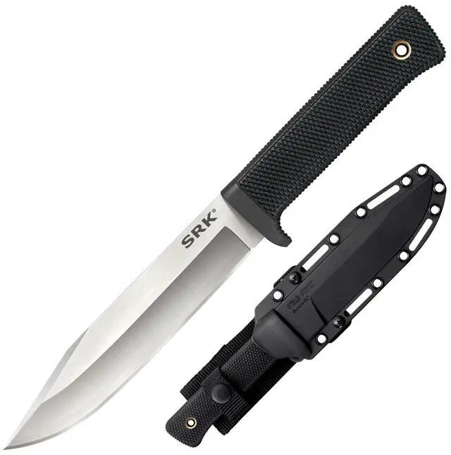Alt view image 17 of 17 - COLD STEEL 35AN COLD STEEL SRK FIXED BLADE 6.0 IN PLAIN KRATON HANDLE