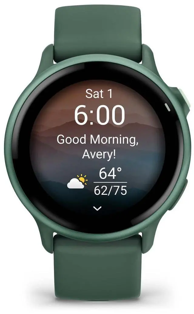 Alt view image 14 of 16 - Garmin vívoactive® 6, Health and Fitness GPS Smartwatch, AMOLED Display, Up to 11 Days of Battery, Metallic Jasper Green with Jasper Green Band