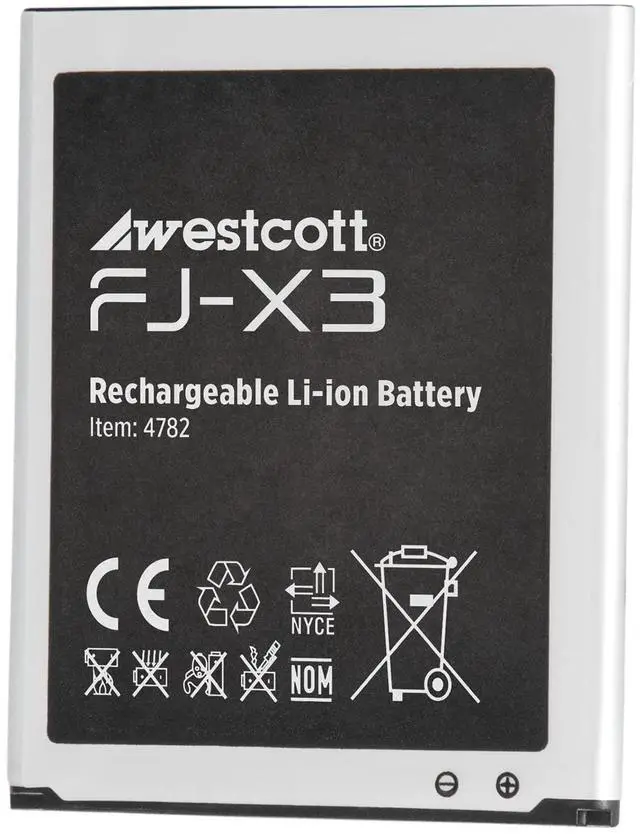 Alt view image 4 of 5 - westcott fj-x3 lithium-ion battery (compatible with fj-x3 m & fj-x3 s)