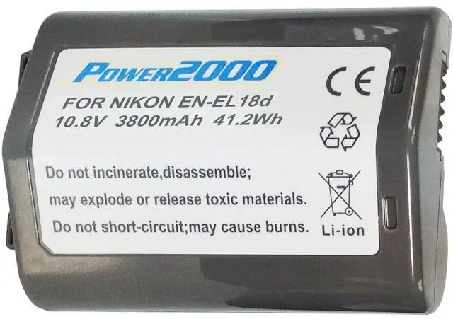 Main image of Power2000 ACD-800 Battery for Nikon EN-EL18d (10.8V 3800mAh)