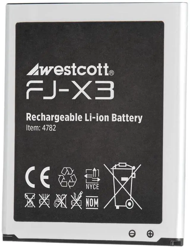 Alt view image 3 of 5 - westcott fj-x3 lithium-ion battery (compatible with fj-x3 m & fj-x3 s)
