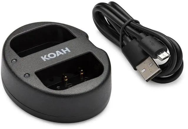 Alt view image 3 of 7 - Koah PRO Panasonic DMW-BLF19 Two-Pack Rechargeable 2000 mAh Battery and Dual Portable Charger Kit, USB charging output for digital camera, long lasting Japanese cell high voltage batteries