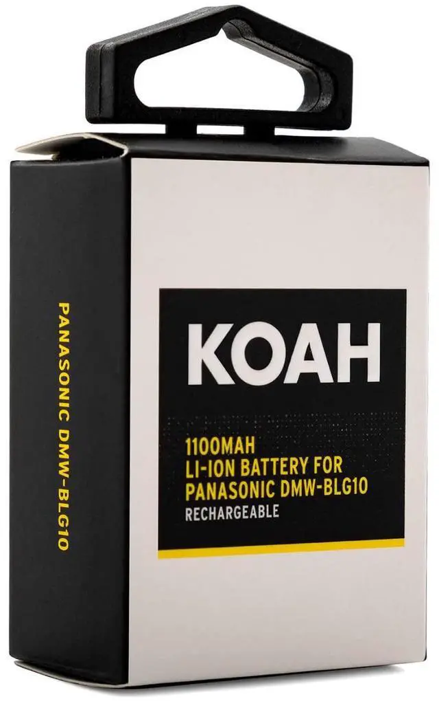 Alt view image 6 of 7 - Koah PRO Rechargeable DMW-BLG10 Replacement 1100mAh Li-Ion Battery - Compatible with Panasonic Lumix DMC-GF3, DMC-GF5, DMC-GF6, DMC-GX7, DMC-LX100, DMC-GX85, DMC-ZS100, and DMC-ZS60 Cameras