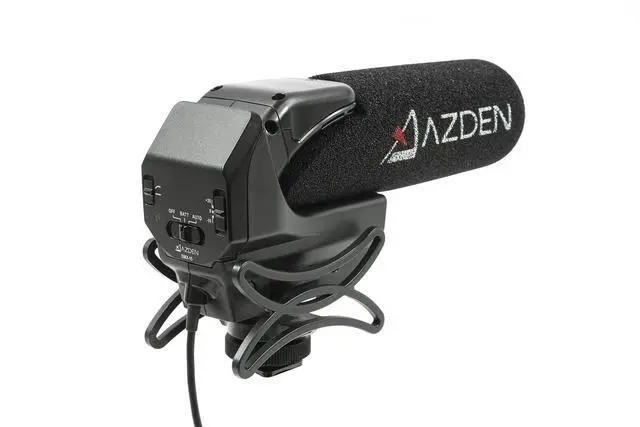 Alt view image 10 of 15 - Azden SMX-15 AA Powered Shotgun Video Microphone, Black (SMX-15)