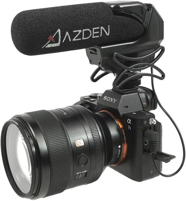 Alt view image 14 of 15 - Azden SMX-15 AA Powered Shotgun Video Microphone, Black (SMX-15)