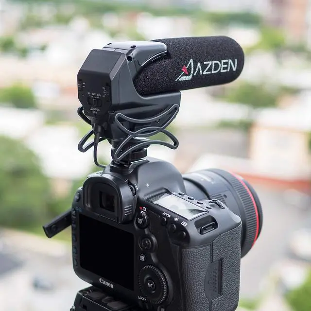 Alt view image 15 of 15 - Azden SMX-15 AA Powered Shotgun Video Microphone, Black (SMX-15)