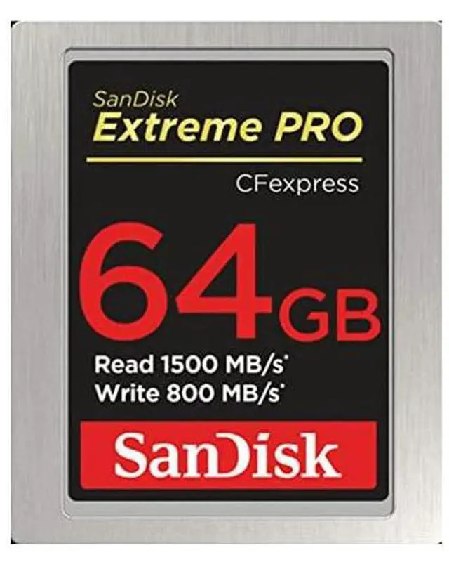 Alt view image 4 of 7 - SanDisk 64GB Extreme PRO Type B CFexpress Card