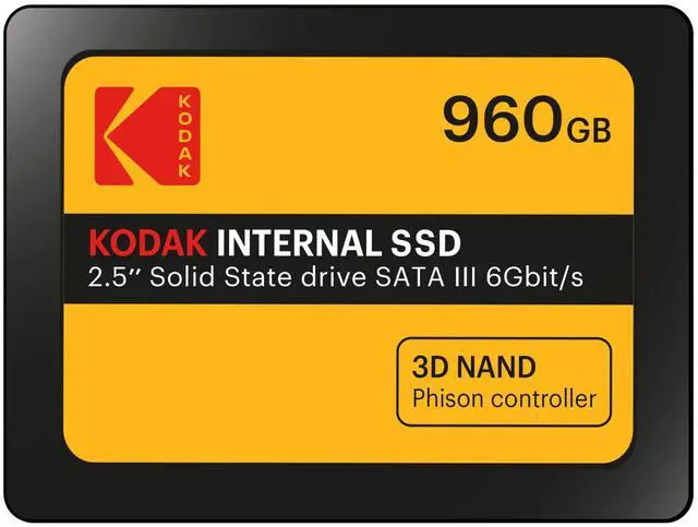 Alt view image 5 of 7 - Kodak Internal SSD X150, Yellow, 960GB