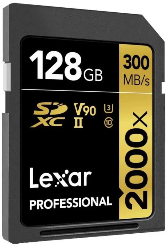 Alt view image 3 of 7 - Lexar Professional 128GB 2000x UHS-II SDXC Memory Card (2-Pack) Bundle with Card Reader (3 items)