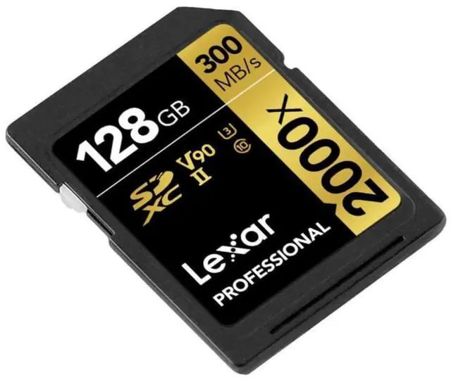 Alt view image 4 of 7 - Lexar Professional 128GB 2000x UHS-II SDXC Memory Card (2-Pack) Bundle with Card Reader (3 items)