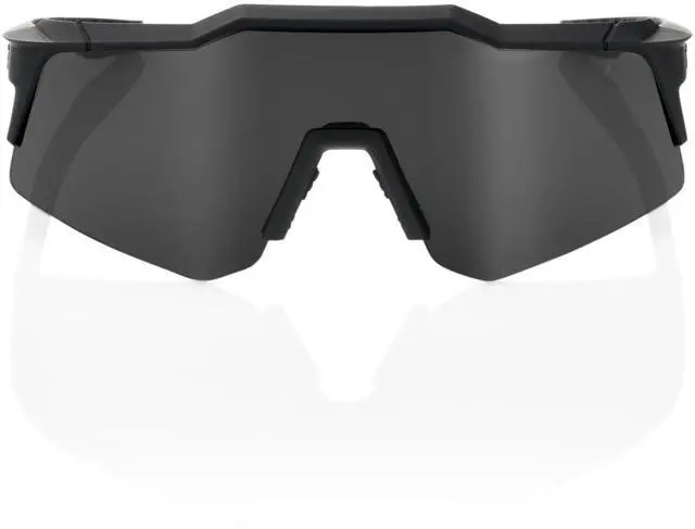 Alt view image 2 of 7 - 100 Percent Speedcraft XS Sport Performance Comfort Fit Cycling Sunglasses with Lightweight and Shatterproof TR90 Frame and Ultra-Grip Rubber Nose (Soft Tact Black with Smoke Lens)