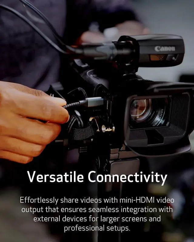Alt view image 4 of 7 - Canon XA60 Professional UHD 4K Camcorder - OEM