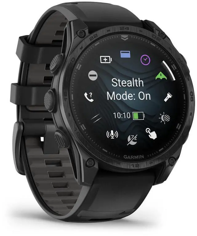 Alt view image 12 of 15 - Garmin tactix® 8 47mm, AMOLED Display, Premium Tactical GPS Smartwatch, Includes Applied Ballistics Ultralight Solver
