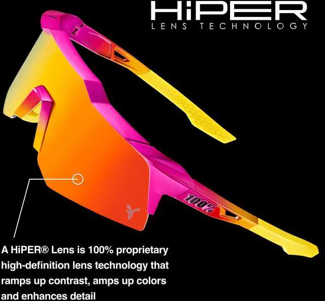 Alt view image 4 of 7 - 100 Percent Speedcraft XS Sport Performance Comfort Fit Cycling Sunglasses with Lightweight and Shatterproof TR90 Frame and Ultra-Grip Rubber Nose (Soft Tact Black with Smoke Lens)