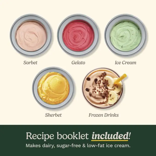 Alt view image 3 of 6 - Ice Cream Maker Machine, 2-Quart Ice Cream, Sorbet and Frozen Yogurt Machine, Fully Automatic Double-Insulated Freezer Bowl Makes Frozen Desserts in Under 30 Minutes, ICE30BCP1, Silver