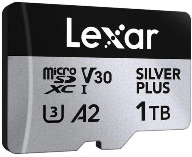 Alt view image 4 of 7 - Lexar 1TB Professional SILVER PLUS UHS-I microSDXC Memory Card (2-Pack) Bundle with Card Reader and Case (3 items)