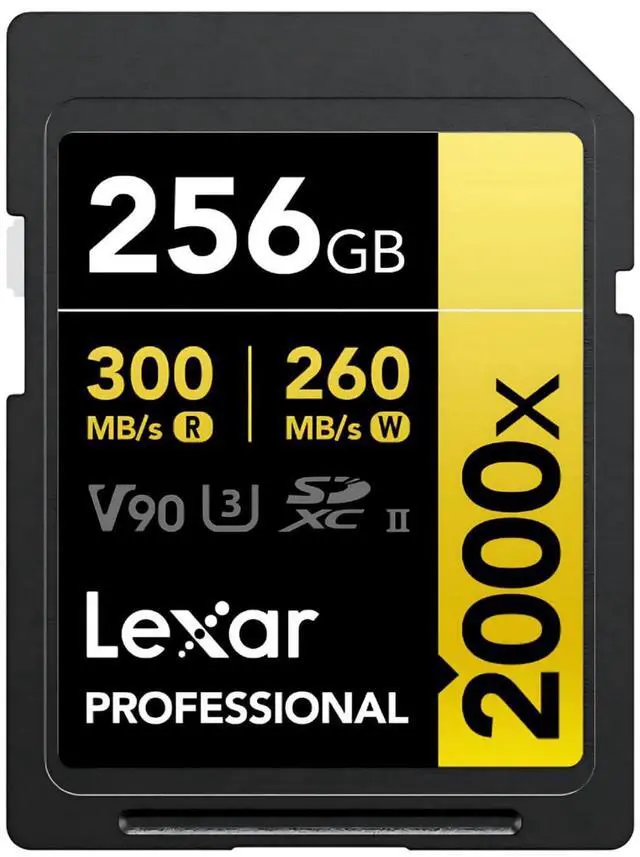 Alt view image 2 of 7 - Lexar Professional 256GB 2000x UHS-II SDXC Memory Card (2-Pack) Bundle with Card Reader and Storage Case (3 Items)
