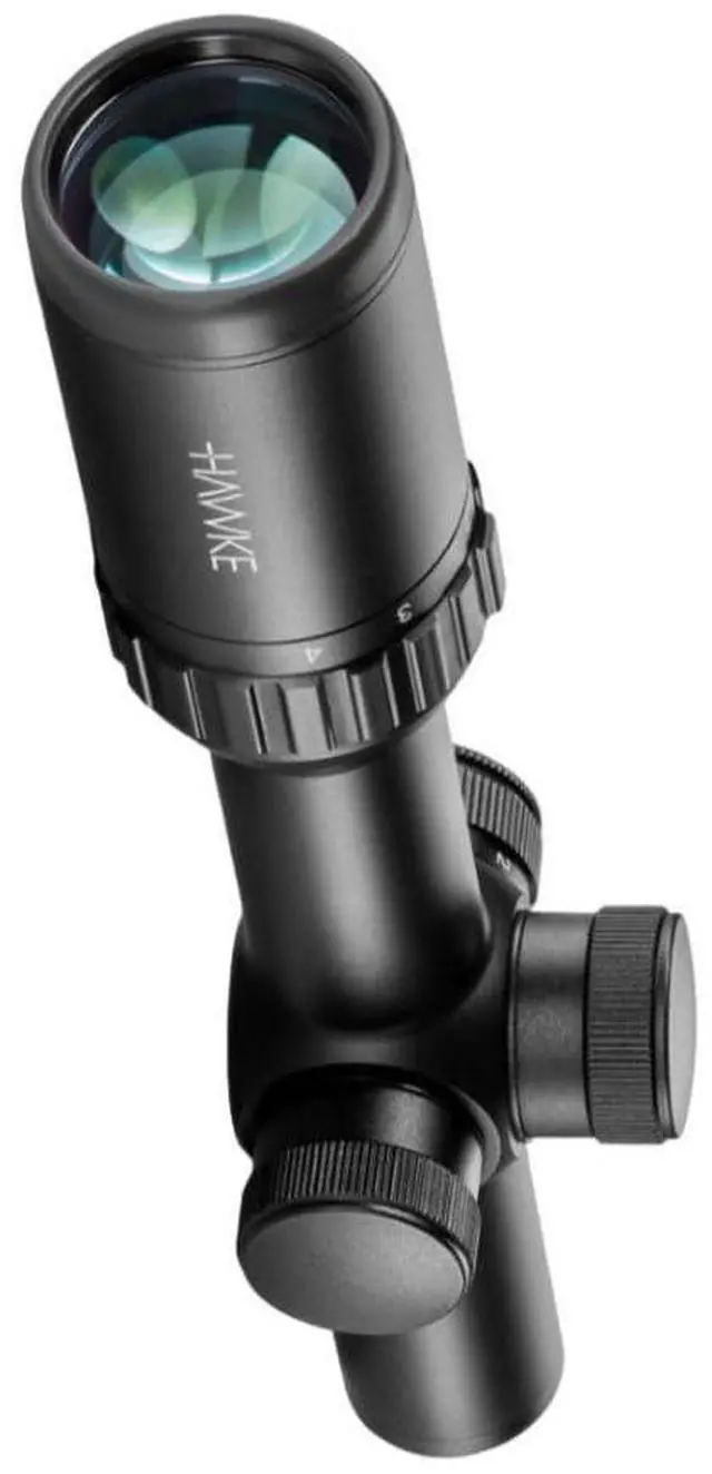 Alt view image 6 of 7 - Hawke Vantage IR 1-4x20mm, Turkey Dot IR, 1/2 MOA Low-Profile , Fixed Parallax, 11 Layer Multi-Coated, Fast Focus Rifle Scope with 1 Inch Scope Tube and Capped Turret (Black)