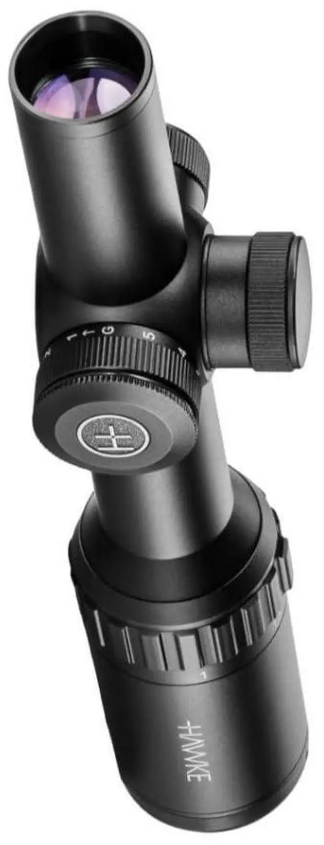 Alt view image 3 of 7 - Hawke Vantage IR 1-4x20mm, Turkey Dot IR, 1/2 MOA Low-Profile , Fixed Parallax, 11 Layer Multi-Coated, Fast Focus Rifle Scope with 1 Inch Scope Tube and Capped Turret (Black)