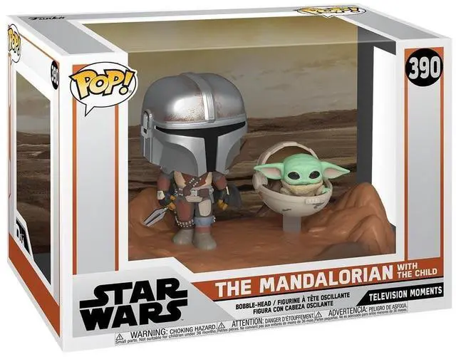 Alt view image 4 of 7 - Funko Pop Moment Star Wars The Mandalorian and The Child Vinyl Bobblehead