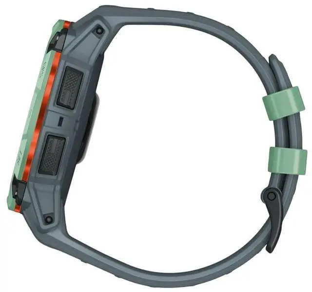 Alt view image 12 of 15 - Garmin Instinct® 3 50mm, AMOLED Display, Rugged Outdoor GPS Smartwatch, Metal-Reinforced Bezel, Built-in Flashlight, Up to 18 Days of Battery Life, Neo Tropic/Twilight