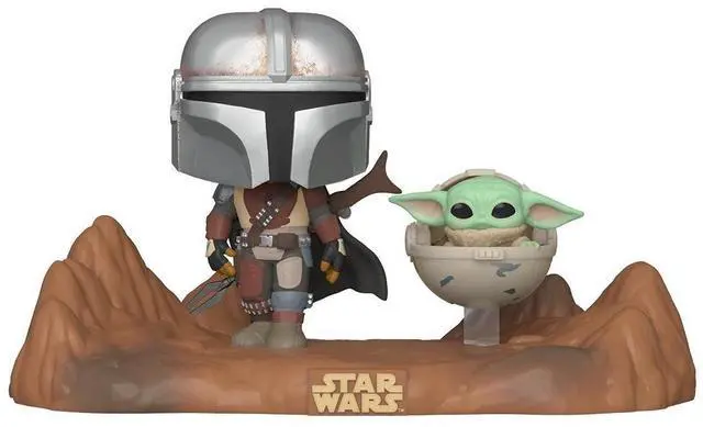 Alt view image 6 of 7 - Funko Pop Moment Star Wars The Mandalorian and The Child Vinyl Bobblehead