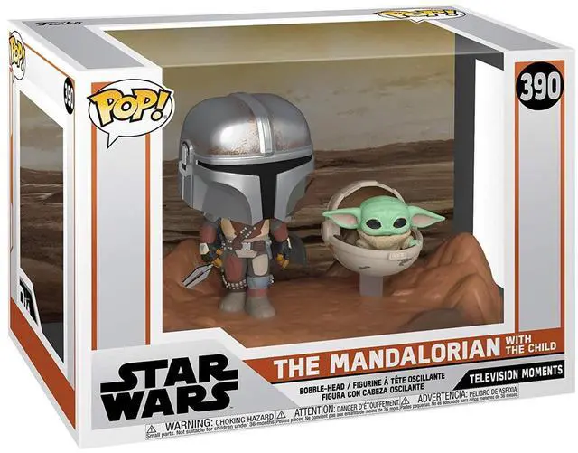 Alt view image 2 of 7 - Funko Pop Moment Star Wars The Mandalorian and The Child Vinyl Bobblehead