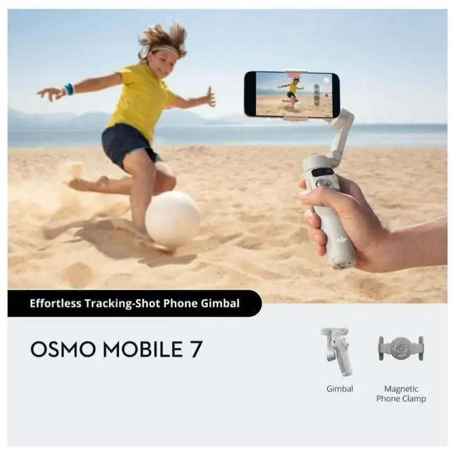 Alt view image 6 of 7 - DJI Osmo Mobile 7 Intelligent Tracking Phone Gimbal with 7th-Gen Stabilization, ActiveTrack 7.0, One-Tap Editing, and 10-Hour Battery Life