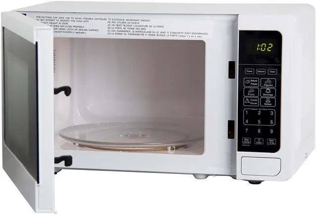Alt view image 11 of 15 - Avanti 0.7 Cu. Ft. White Countertop Microwave