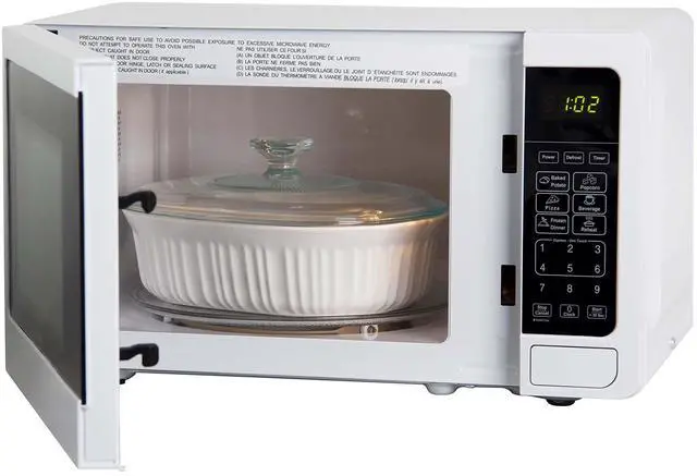 Alt view image 15 of 15 - Avanti 0.7 Cu. Ft. White Countertop Microwave