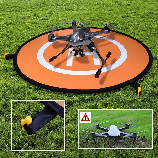 Alt view image 4 of 6 - Focus Camera 30-inch Double-Sided Drone Landing Pad with Carrying Case - Universal Quadcopter Landing Pads Accessories for FPV Drones, DJI Mavic Pro, Air, Mini, Phantom, Inspire and GoPro 3DR Solo