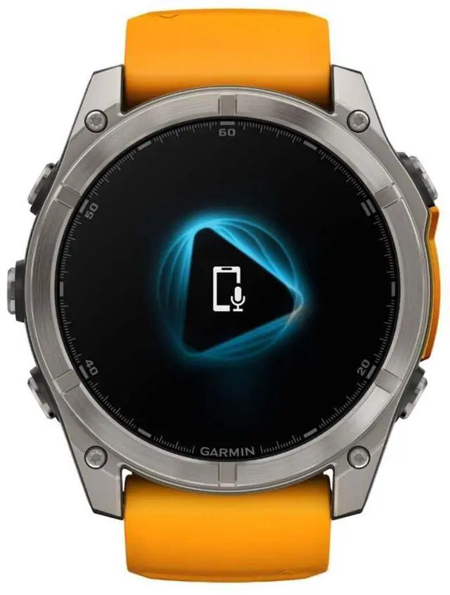 Alt view image 11 of 15 - Garmin fnix® 8 - 51 mm, AMOLED, Sapphire, Premium Multisport GPS Smartwatch, Long-Lasting Battery Life, Dive-Rated, Built-in LED Flashlight, Titanium with Spark Orange/Graphite Band