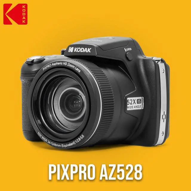 Alt view image 2 of 7 - PIXPRO AZ528 16MP Astro Zoom Digital Camera Bundle (Black) | Rechargeable Battery, 128GB SD Card, Charger Kit, 52x Optical, (3 items)
