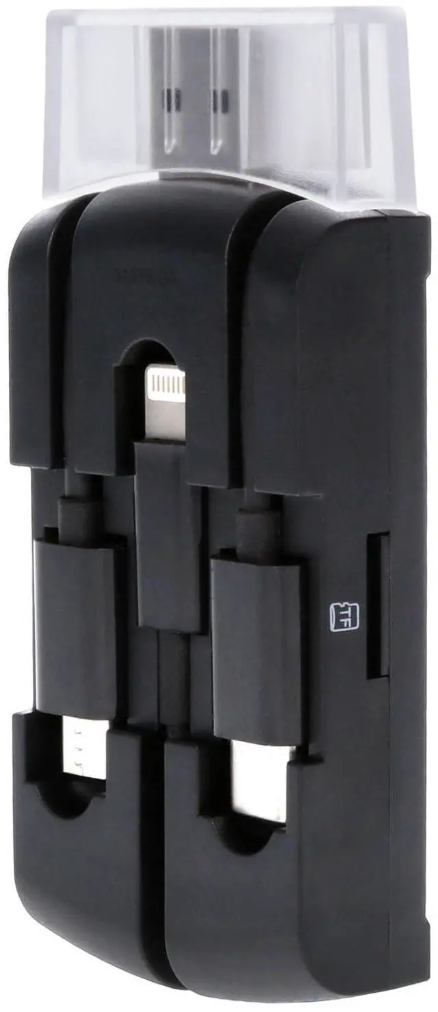 Alt view image 5 of 7 - Muddy 4-in-1 Multi Card Reader for Trail Camera Image and Video Viewing with OTG Support and Apple and Android Compatibility (Black)