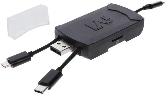 Alt view image 3 of 7 - Muddy 4-in-1 Multi Card Reader for Trail Camera Image and Video Viewing with OTG Support and Apple and Android Compatibility (Black)